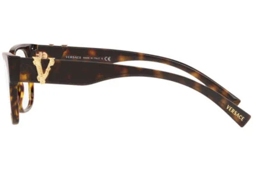 Versace VE3283 Eyeglasses - 52-17-140, 108 Dark Havana