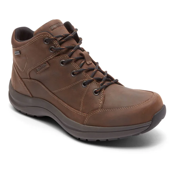 Men's Dunham Simon-DUN Waterproof Ankle Boot - Size: 12, Brown