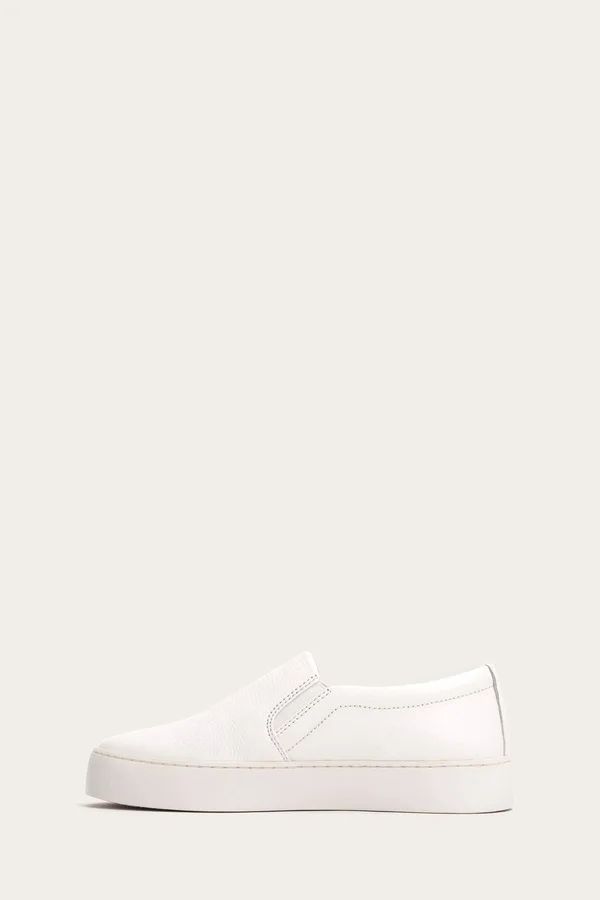 Frye Lena Slip on Sneakers White 10