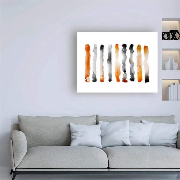 Trademark Art Nancy LaBerge Mure 'Orange and Black' Canvas Art