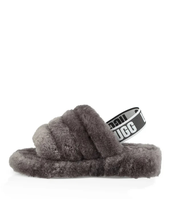 Ugg Women's Fluff Yeah Slide Goat, 6