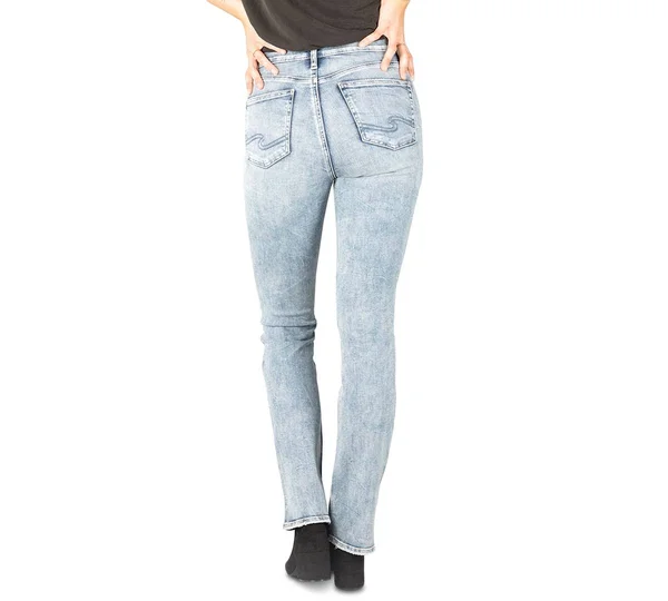 Silver Jeans Co. Avery High-Rise Slim Bootcut Jeans - Indigo