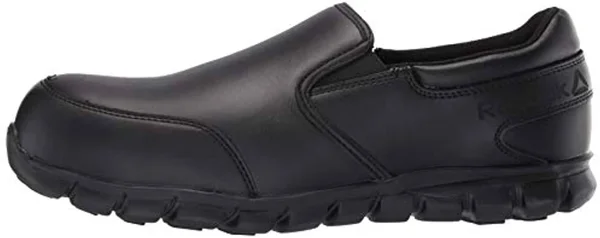 Reebok Sublite Cushion Work Slip-On Composite Toe SD, Men's Black