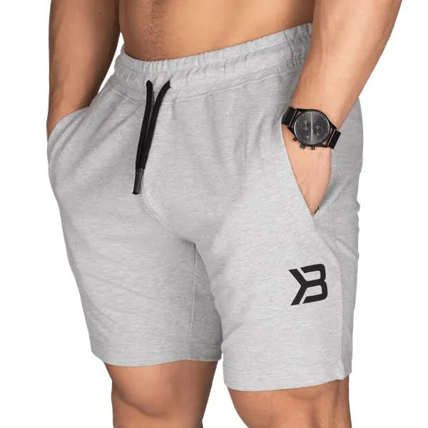 Better Bodies - Men's Tapered Sweatshorts in Grey Size XL