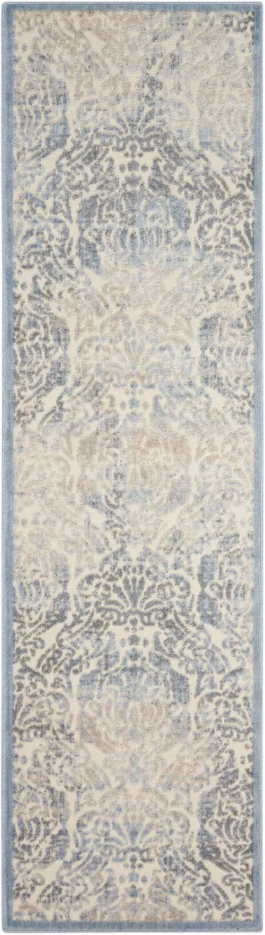 Nourison Graphic Illusions Area Rug, Ivory, 5&3x22 x Round