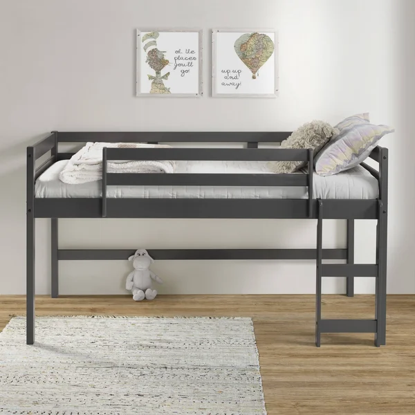 Acme Lara Twin Loft Bed Gray Finish