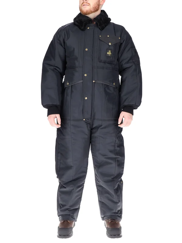 Refrigiwear Iron-Tuff Coveralls - Navy, 3XL, Short, Nylon/Fleece