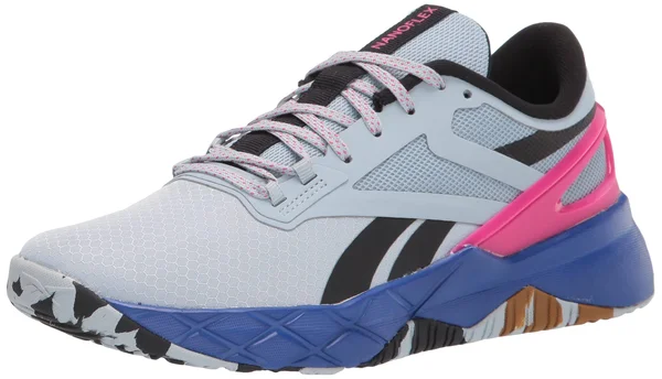 Reebok Nanoflex TR Grey/Pink Women's Training Shoes - Size: 5.5