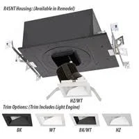 WAC Lighting R4SWT-A927-HZWT Volta LED Module Haze White Wall Wash Trim