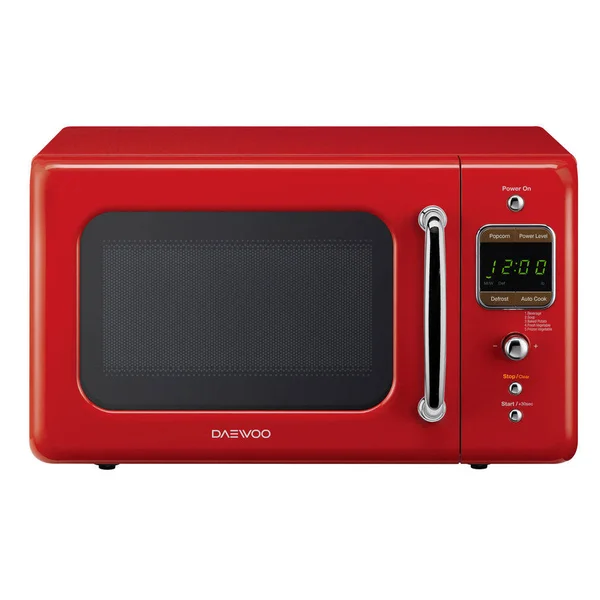 Daewoo Retro 700W Countertop Microwave - 0.7 cu ft - Pure Red