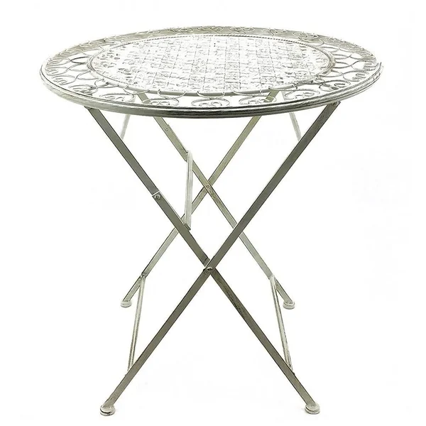 Modern Home Marseille Antiqued Iron 3PC Folding Bistro Set