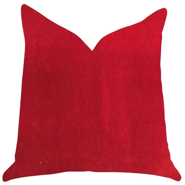 Amber Rose Luxury Throw Pillow in Red 20 x 30 in. Queen DW915280