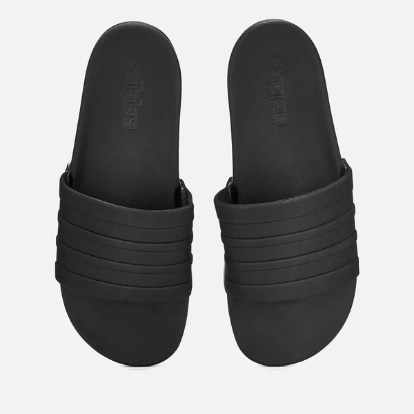 Adidas Adilette Cloudfoam Plus Sandals - Black - Size 8