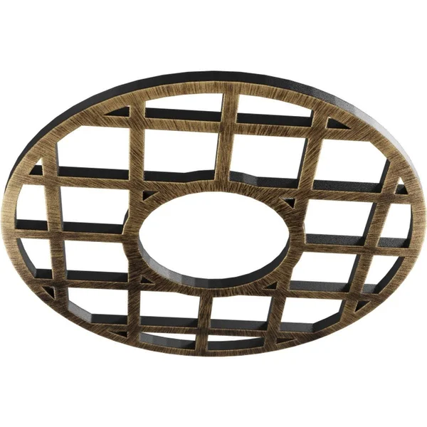 Ekena Millwork CMPP32ONASV 32x22OD x 11 5/8x22ID x 1x22P O&Neal Architectural Grade PVC Pierced Ceiling Medallion - Antiqued Silv