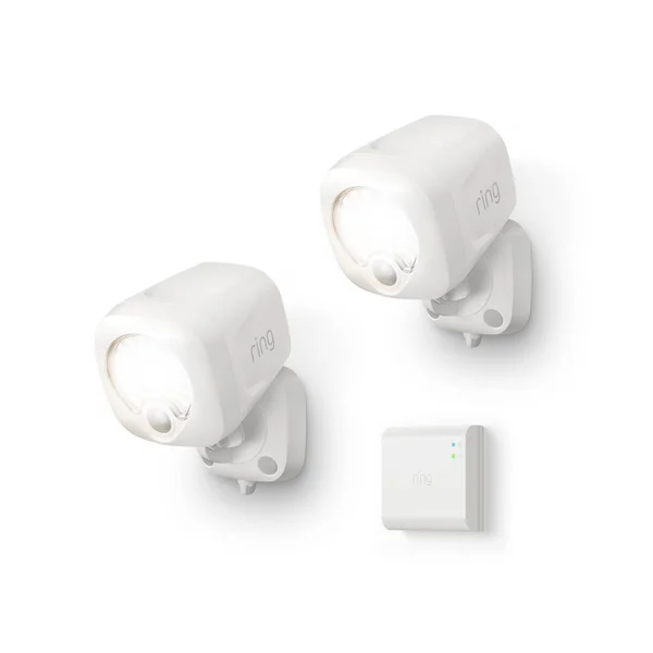 Ring Smart Lighting Spotlight 2-Pack + Bridge- White