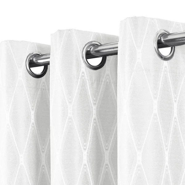 100% Blackout Curtain Jacquard Thermal Insulated Victoria Panels ( Set of 2) 54 x 120x22 Pair, Navy by Royal Tradition