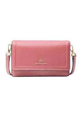Michael Kors Jet Set Charm Small Phone Crossbody Tea Rose One Size