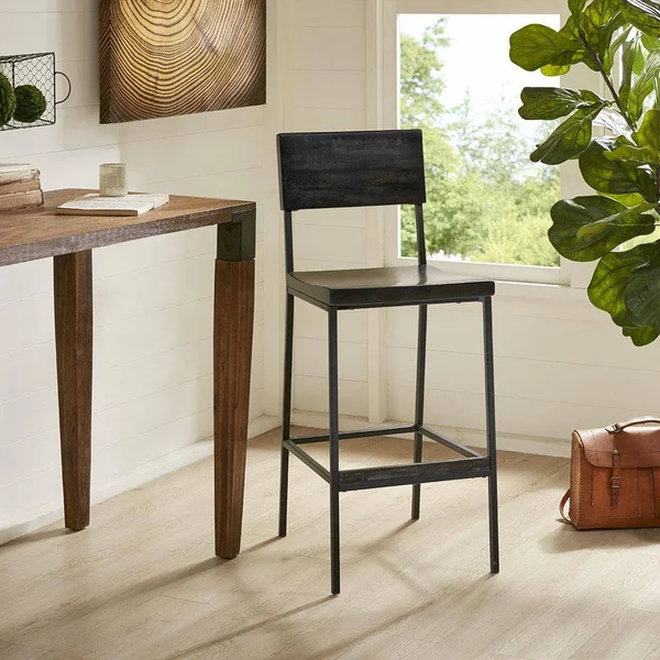 INK+IVY Tacoma Barstool - Grey
