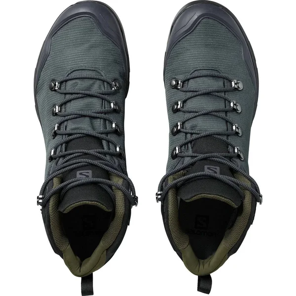Salomon Men's Outback 500 GTX Boots Ebony - Black, Grape Leaf 9