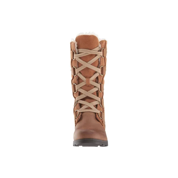 Sorel Women's Emelie Lace-Up Waterproof Boots, Major/Black Waterproof Leather/Suede, 7.5