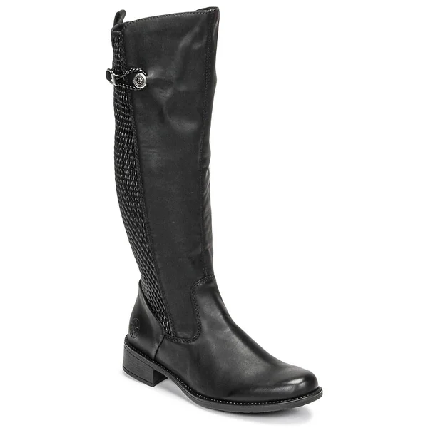 Rieker 94732-00 Warm Lined Black Knee High Boots 38 EU