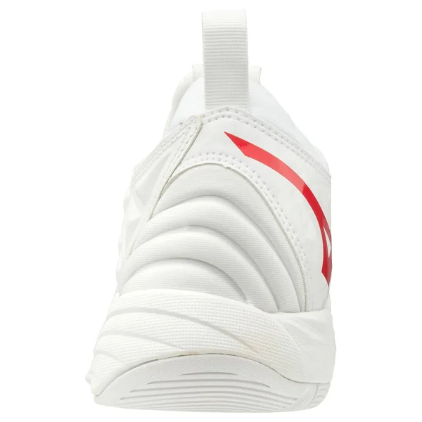 Mizuno - Wave Momentum Women's Volleyball Shoe, white-red, Size 13