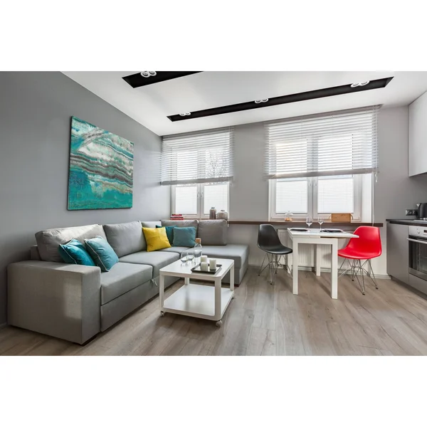 Wexford Home Azure III -Gallery Wrapped Canvas - Yellow - Blue, Green, Red, Black, White 16x16, Size: 16 x 16