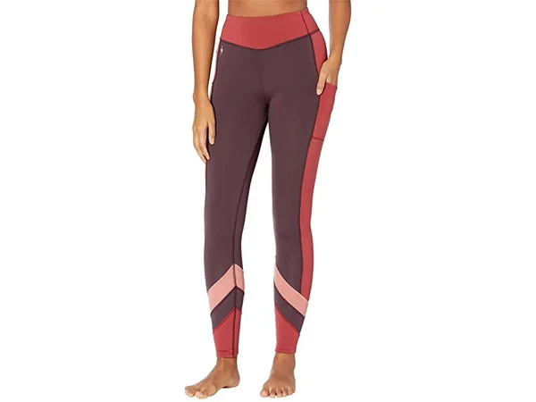 Smartwool Merino Sport Fleece Colorblock Tight - Women's Woodsmoke - S
