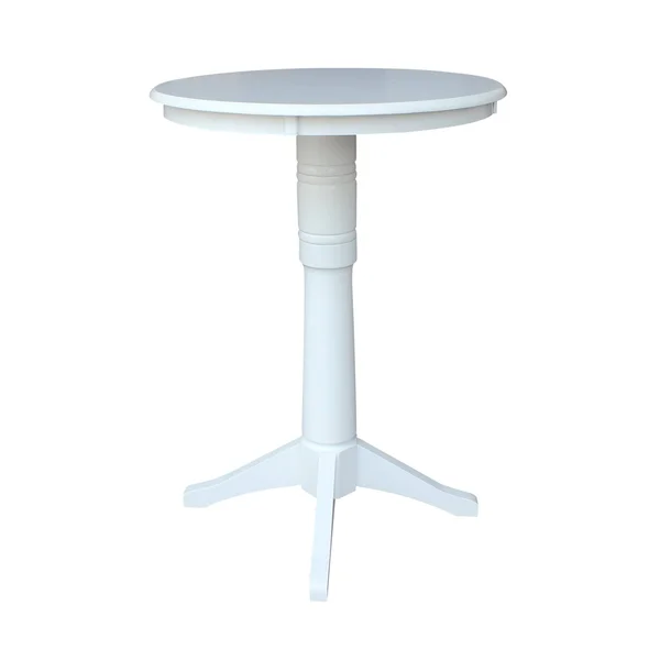 International Concepts 30x22 Round Top Pedestal Table - 34.9x22H, Espresso