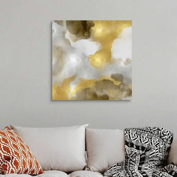 Whisper in Gold II - Canvas Wall Art, 30x30, Great Big Canvas