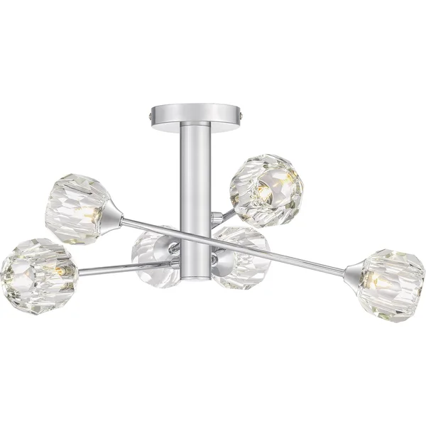 Quoizel - PCSBC1716C - Six Light Semi Flush Mount - Spellbound - Polished Chrome
