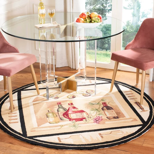 Safavieh Chelsea HK254A Gold, Multi Rug 4& x 4& Round