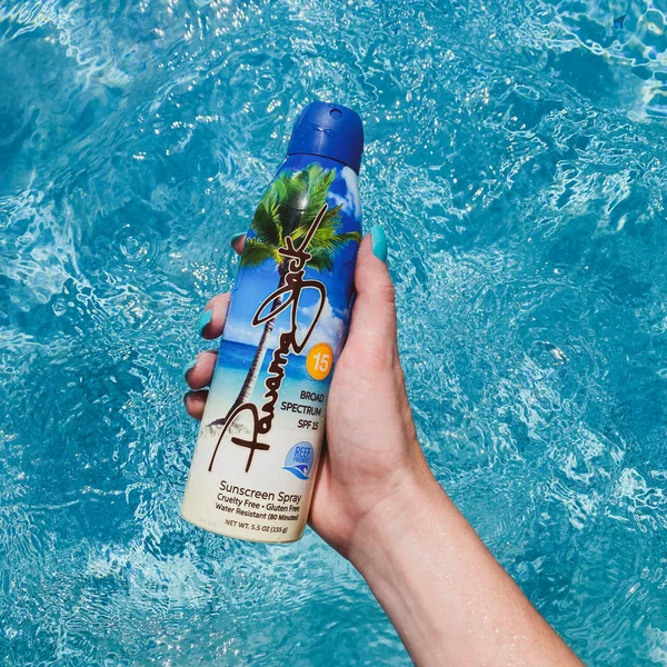 Panama Jack Continuous Spray Sunscreen - SPF 15 - Broad Spectrum UVA/UVB Protection, Reef-Friendly, PABA, Paraben, Gluten & C