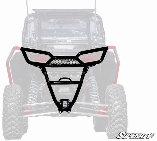 SuperATV Polaris RZR XP 1000 Rear Bumper - 2014-2018 - No, Lime Squeeze