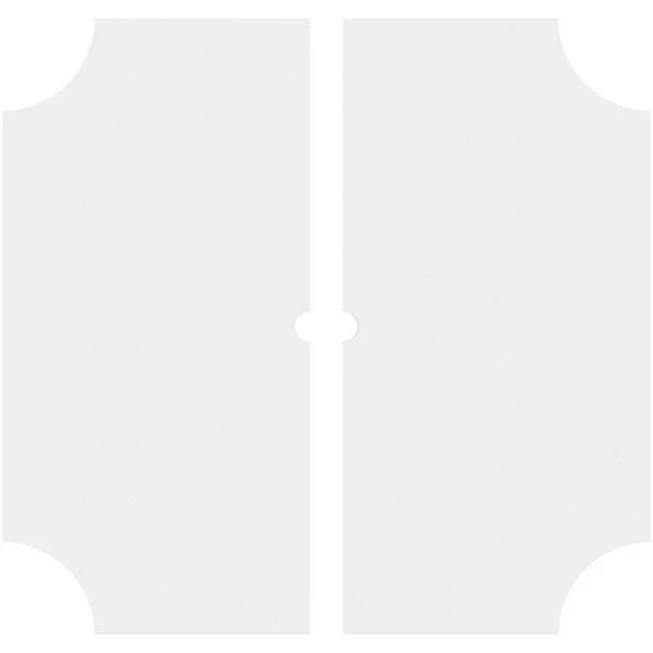 40 inchod x 2 inchid x 24 inchc x 1 inchp Locke Architectural Grade PVC Contemporary Ceiling Medallion, Two Piece