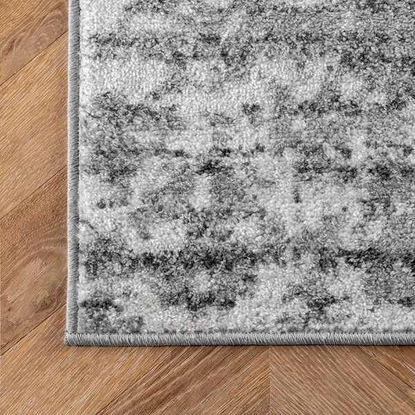 nuLOOM Modern Granite and Mist Grey Area Rug - 8& Round
