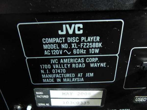 JVC XL-FZ258BK 5 CD Compact Disc Carousel Changer/Player