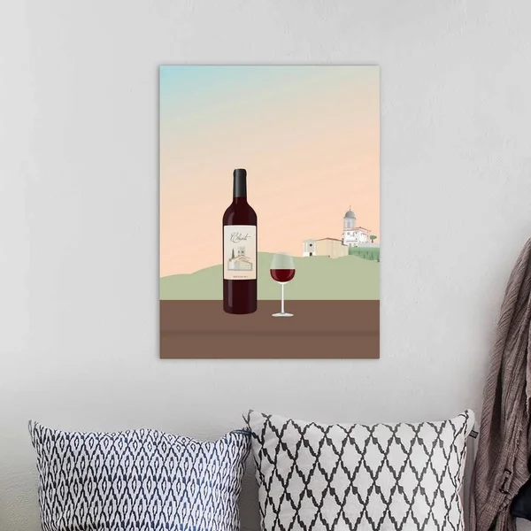 Tuscan Wine I, Canvas Wall Art, 18x24, Great Big Canvas