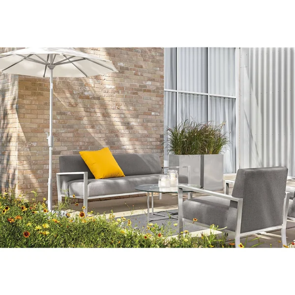 Room & Board, Modern Terrace Rectangle Planter 8D 16W 22H in Silver Grey