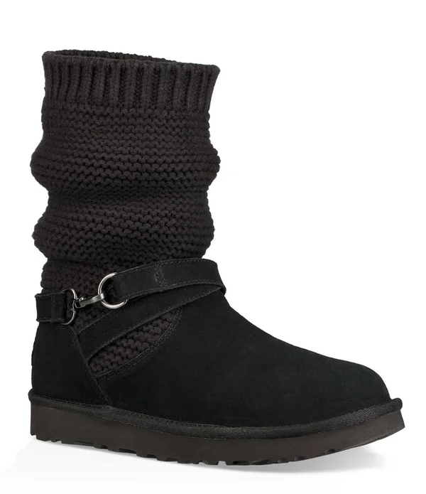 Ugg Purl Strap Boot 5 Women's Black