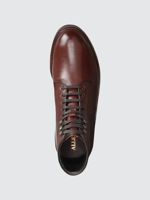 Men's Allen Edmonds Higgins Mill Plain Toe Boot - Size 10.5 EEE - Brown