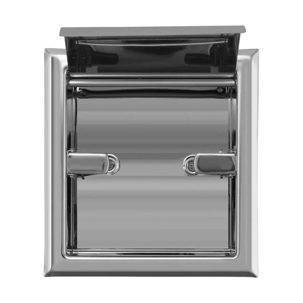 Renovators Supply 2 Recessed Stainless Steel Toilet Tissue Holder with Lid