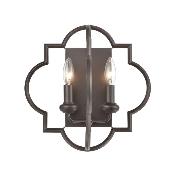 Elk Lighting 31788/2 Chandette 2-Light Sconce in Oil Rubbed Bronze
