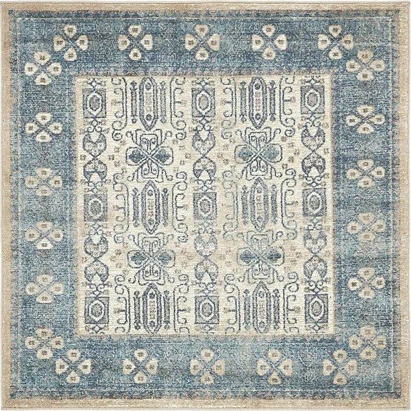 Unique Loom Aigen Salzburg Runner Rug - 2& 7 x 10& (Beige)