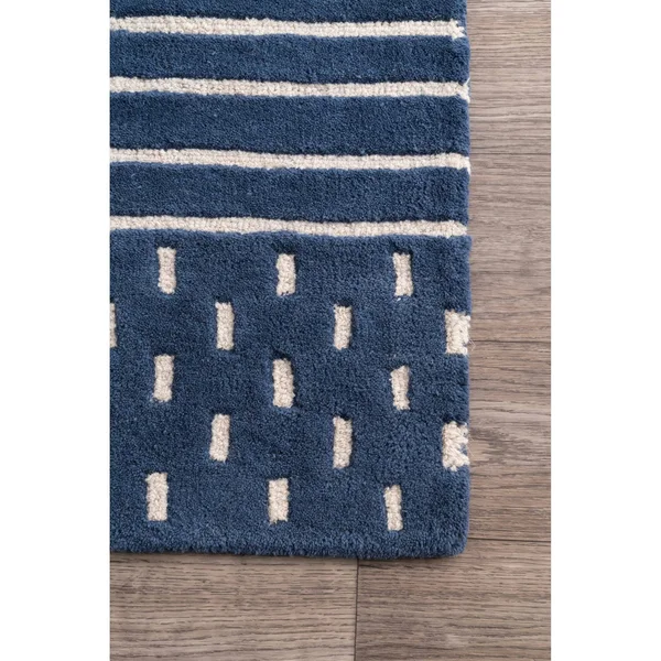nuLOOM Marlowe Stripes Rust 4 ft. x 6 ft. Indoor Area Rug, Red