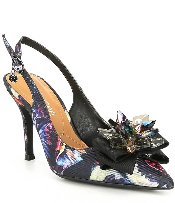 J. Renee Women's Denyell Slingback - Size: 7, Black