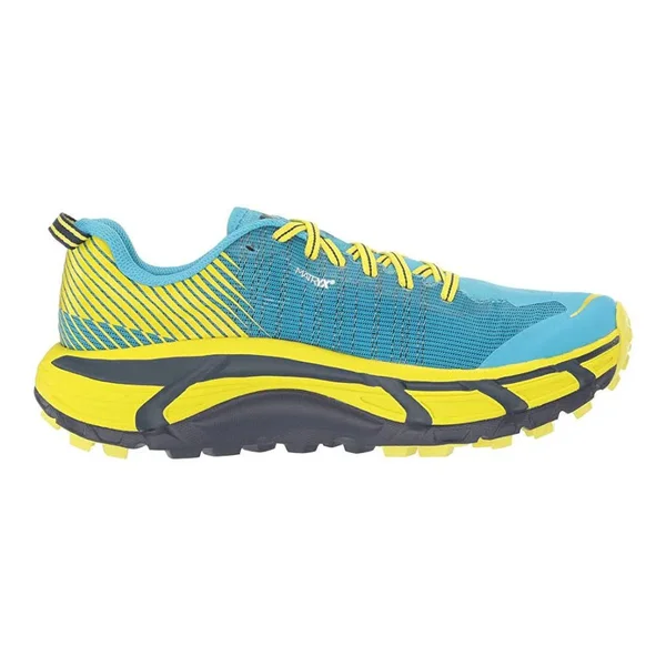 Hoka Women's Evo Mafate 2 Trail Running Shoes in Cyan/Citrus, Size 5.5