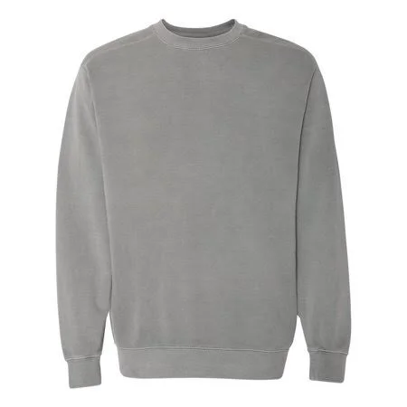 Comfort Colors Fleece Garment Dyed Ringspun Crewneck Sweatshirt, Size: 3XL, Gray