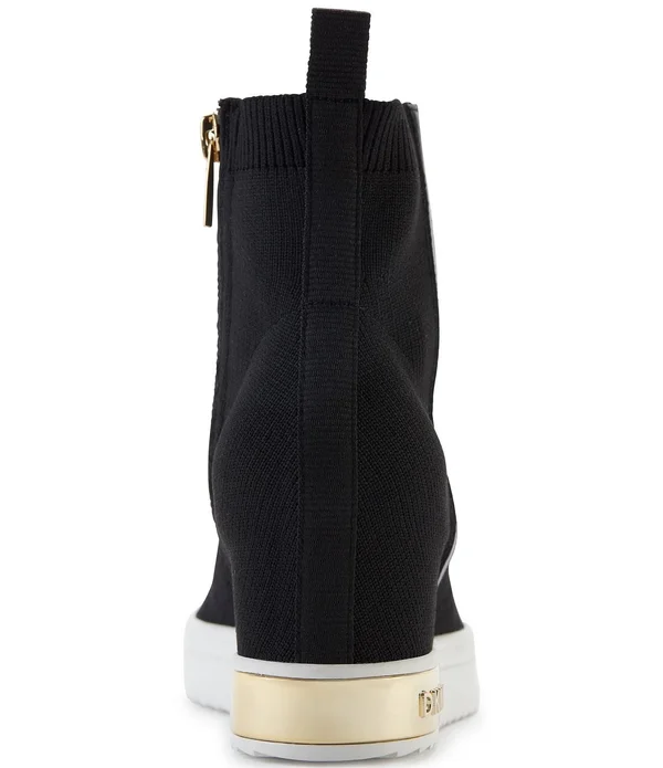 Dkny Cali Logo Wedge Sneaker Booties - 8M