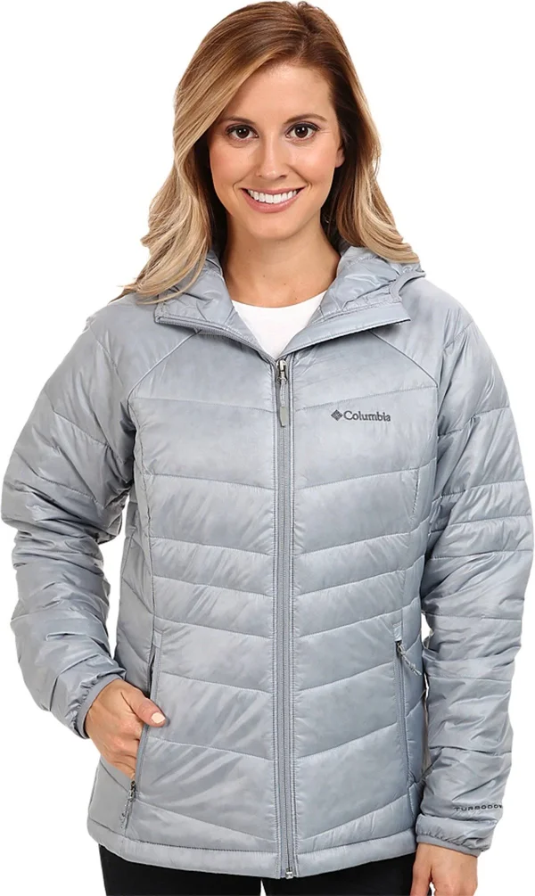Columbia Women's Gold 650 TurboDown Hdd Jacket M GRAY
